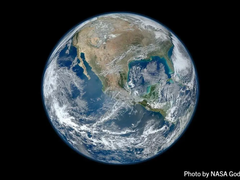 Satellite Image of the Earth. Photo by NASA Goddard.