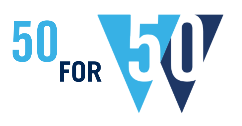 50 for 50 W Logo